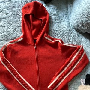 Banana Republic zip up cardigan with hood